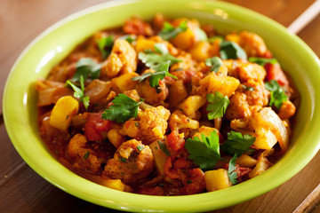 Gobi Aloo Indian curry dish