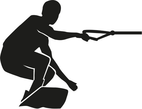recommend clip art: Wakeboard silhouette real
