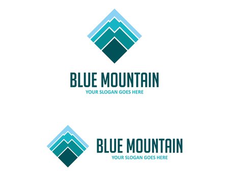 Blue Mountain Logo Template