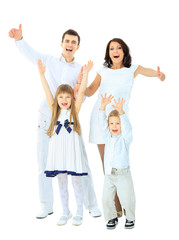 Obraz premium the gladness of a happy family