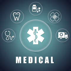 Medical healthcare graphic