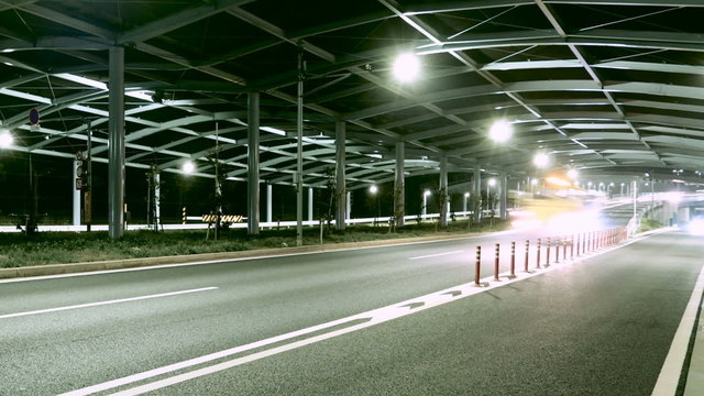 若洲公園周辺を往来する深夜の交通網