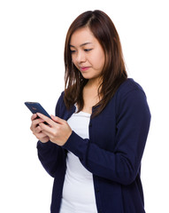 Fototapeta premium Asian Woman use of the mobile phone