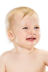 crying Baby girl portrait
