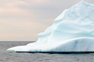 Bright white iceberg