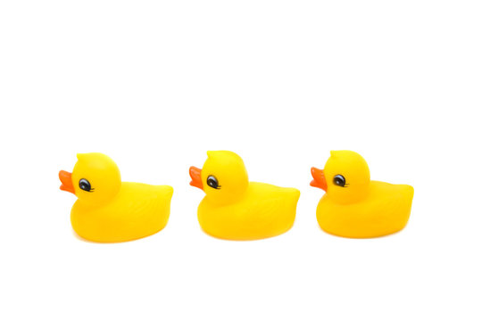 3 rubber ducks