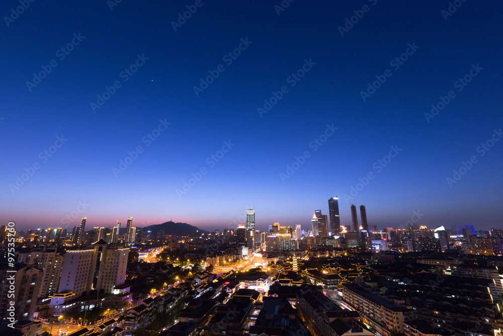 Canvas Prints Chinese city at night