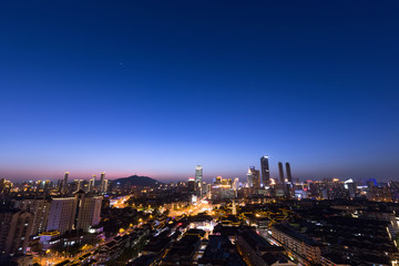 Fototapeta na wymiar Chinese city at night