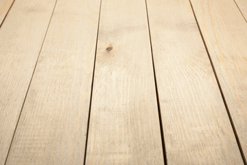 light brown wooden background. wooden planks perspective.