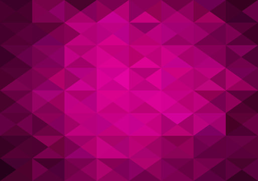 hot pink abstract background of triangles low poly