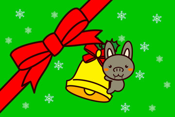 クリスマスフレームの動物シリーズ