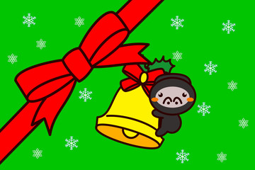 クリスマスフレームの動物シリーズ