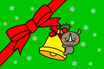 クリスマスフレームの動物シリーズ