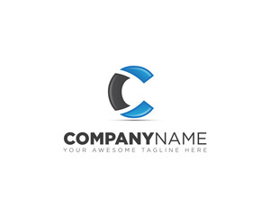 C initial logo design