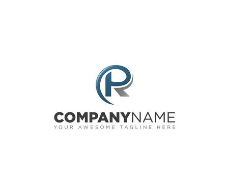 R initial logo design