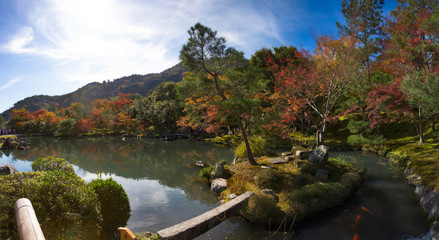 Panorama view of Tenryu-ji garden © Peera