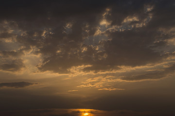 colorful sunset sky background
