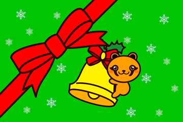 クリスマスフレームの動物シリーズ