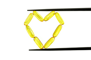 Vitamin D isolated on white background