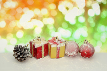 background with Christmas decoration