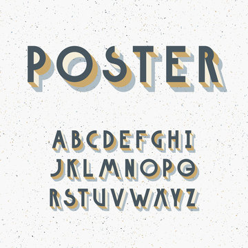 Deco poster typeface