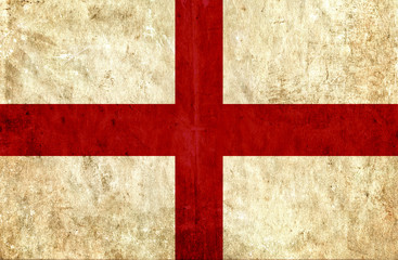 Grungy paper flag of England