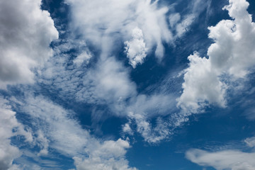 clouds and blue sky weather background