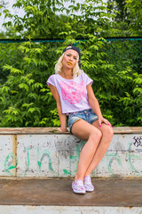 Naklejka premium Portrait of a swag girl