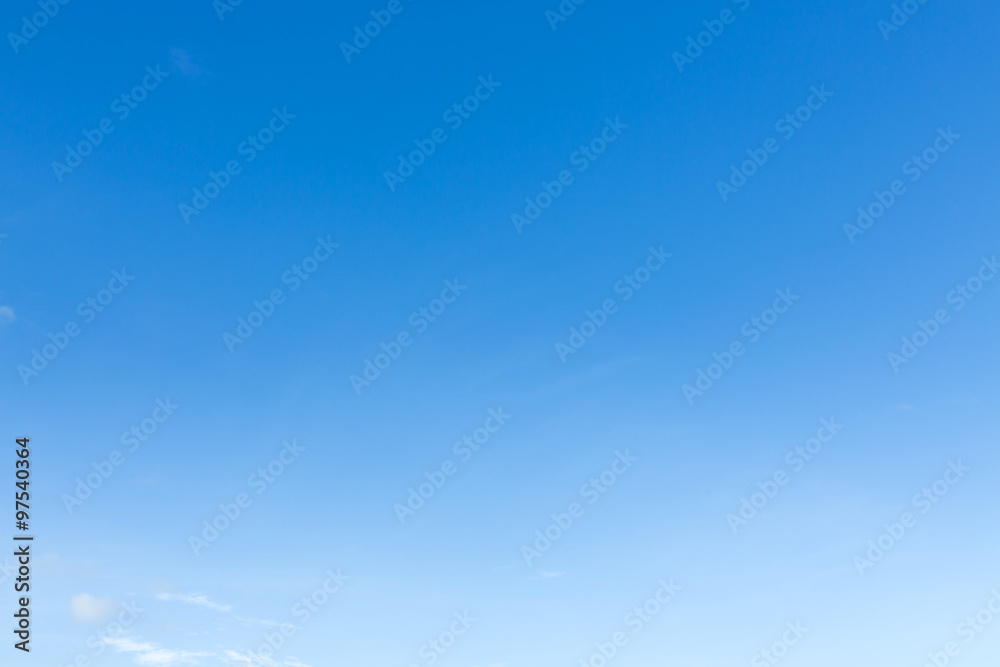 Wall mural clear blue sky background