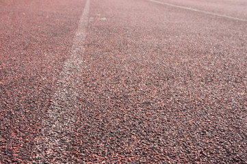 fade run race track and white line