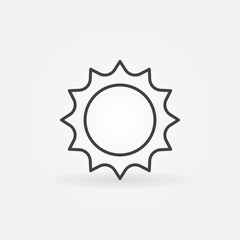 Abstract line sun icon