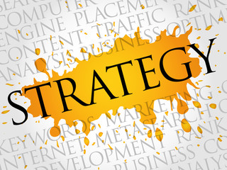STRATEGY word cloud, business concept