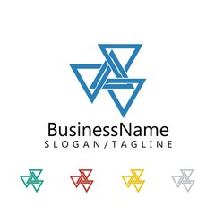 triangle vector logo icon