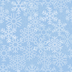 Fototapeta na wymiar Christmas Background with Snowflakes. Vector