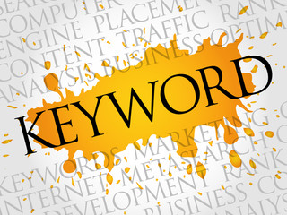 KEYWORD word cloud, business concept