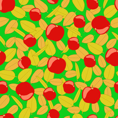 Apples . Seamless background 