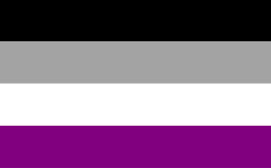 Asexual pride flag in vector format.