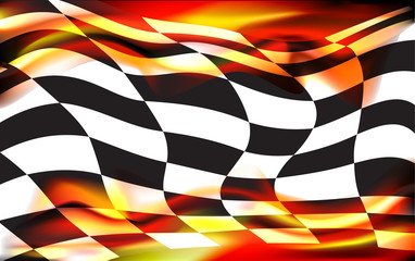 racing background checkered flag wawing