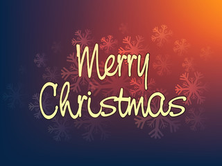 Greeting card for Merry Christmas celebration.