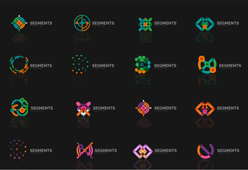 Abstract line logo collection