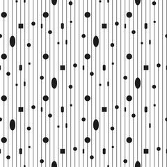 Geometric polka dot seamless pattern. Simple stylish background.