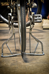 Fototapeta premium bicycle rear wheel