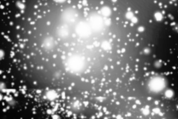 Black and white  Abstract background with glitter bokeh lights.