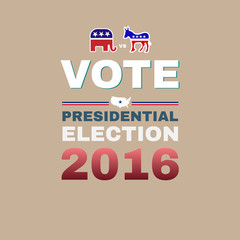 Elephant versus Donkey Vote 2016