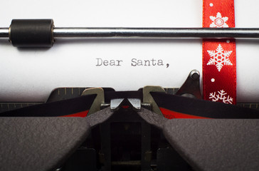 "Dear Santa" letter