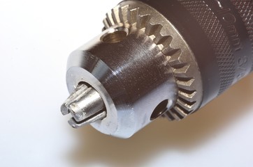 Close up of power drill head