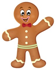 Obraz premium Gingerbread man theme image 1
