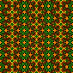 Abstract decorative round fractal colored mandala