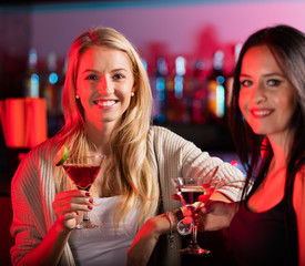 Group of young girls having party celebration.