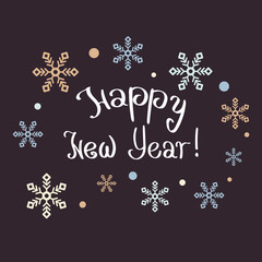 Christmas and New Year composition